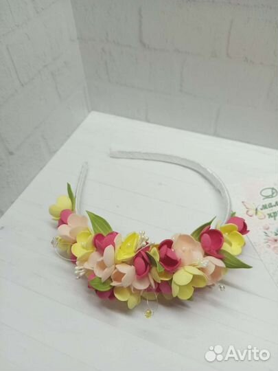 Ободок для волос ручной работы