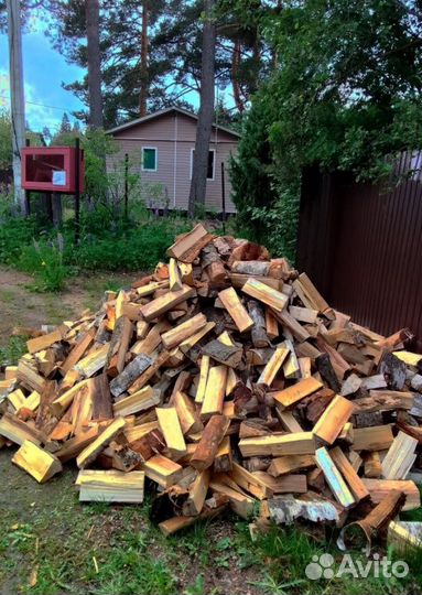 Дрова колотые сухие