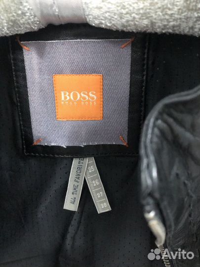 Куртка кожа, Hugo Boss, колекция Orange