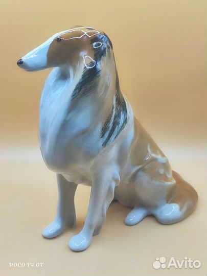 Фарфоровая статуэтка Колли лфз СССР