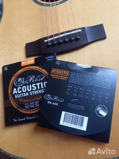 Струны для акустической шестиструнной гитары