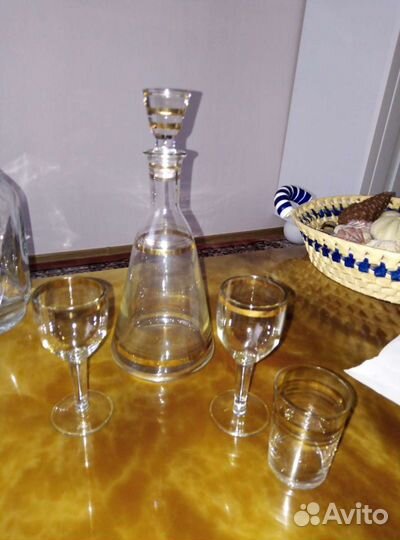 Графин винтажный. Бутылки из под элитного алкоголя