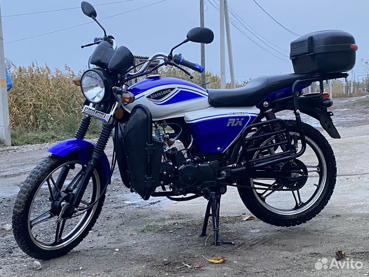 Мопед Motoland Альфа RX LUX 11 синий