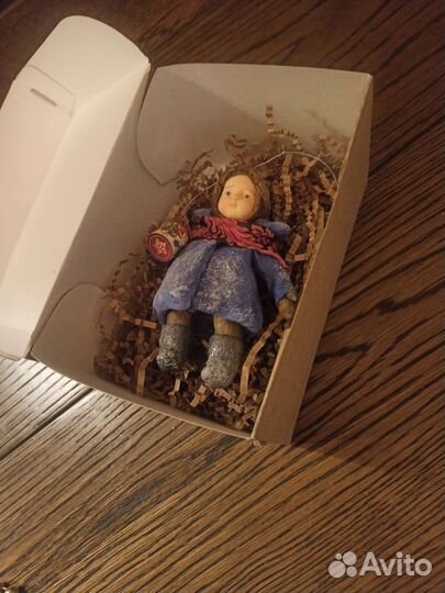 Ватная игрушка на елку