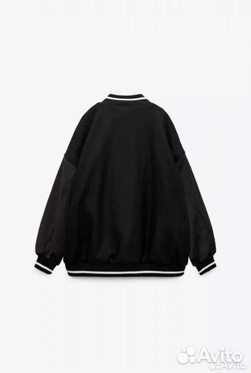 Шерстяной бомбер zara