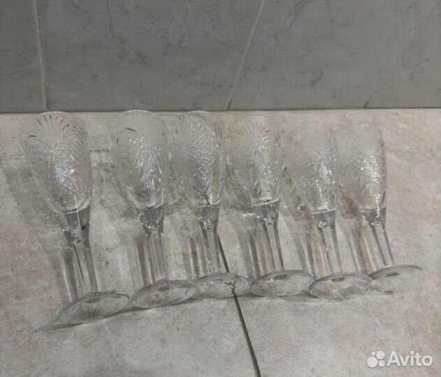 Фужеры хрустальные СССР