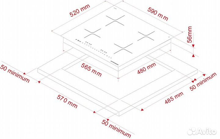 Индукционная варочная панель Kuppersberg ICI 605