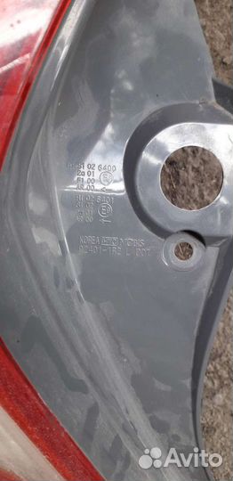 Задняя фара на hyundai solaris хэтчбек