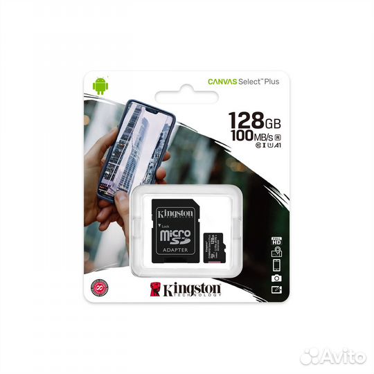 MicroSD 128GB kingston Canvas Select Plus UHS-I, U