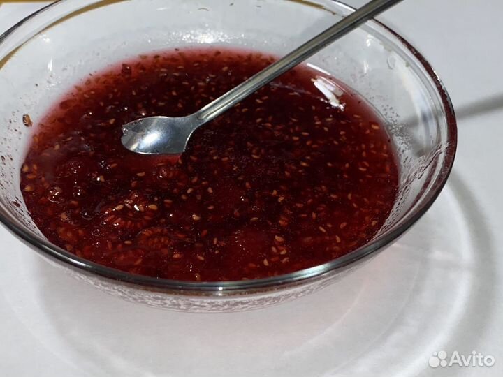 Малиновое варенье, стеклобанка 0,5л
