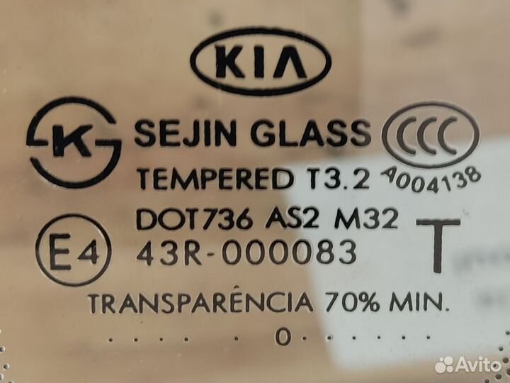 Форточка задняя RH Kia Soul, 2012г