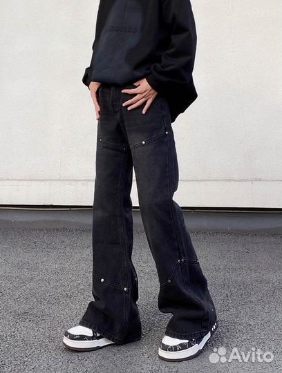 Джинсы Клеш Amiri Jaded Type