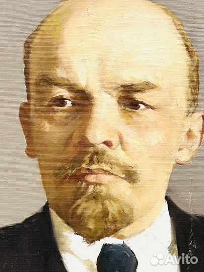 Портрет Ленин Холст Масло СССР 1967 год 87х67