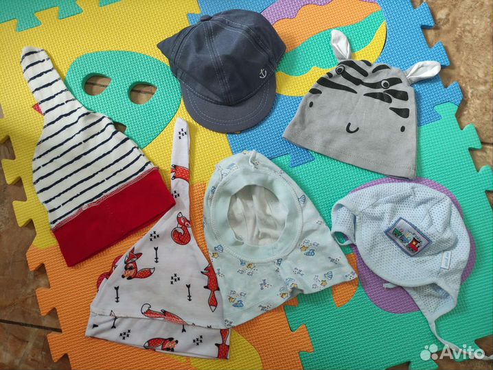 Пакет шапочек на лето для малышей 0-5