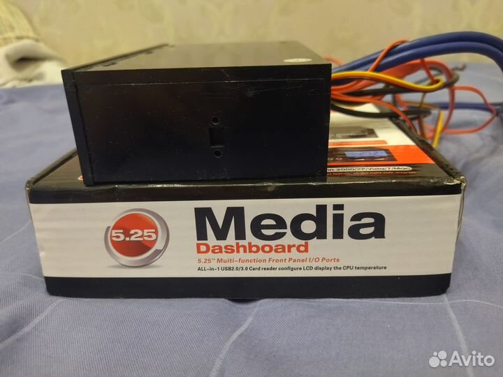 Картридер реобас термометр USB-хаб медиапанель 5в1