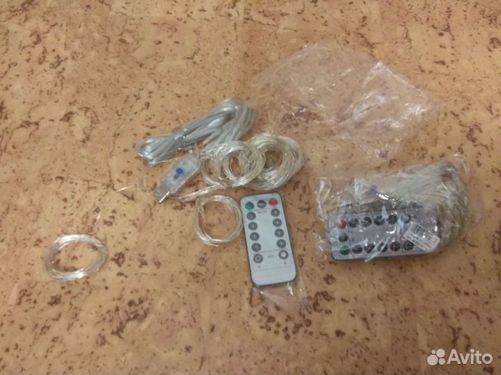 Гирлянда - штора, 3х2 и 3х3 метра с пультом