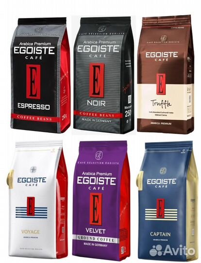 Кофе Egoiste, bushido в зернаx, + Monarch, Nescafe