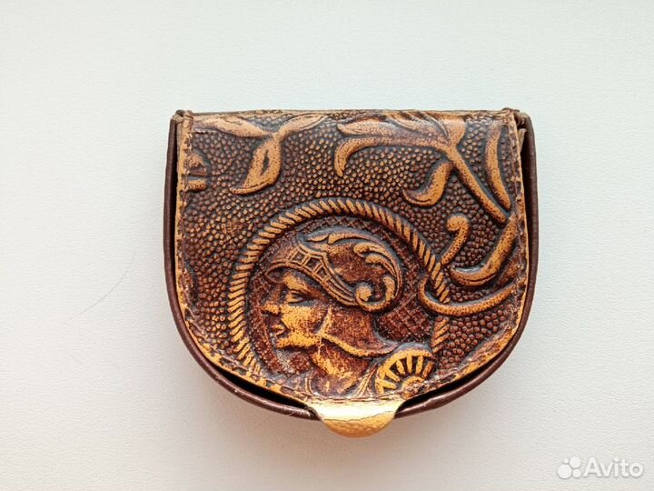 Винтажный кошелек кожаный Европа