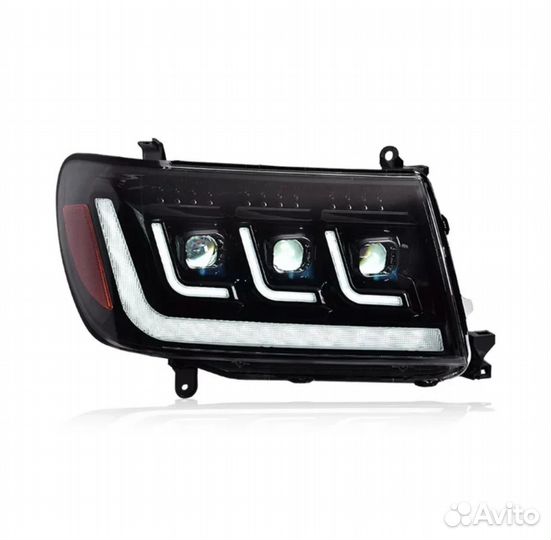 Фары Toyota Land Cruiser 100 2005-2007 дизайн 300