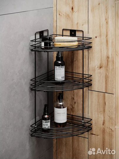 Полка для ванной угловая двух и трех ярусная