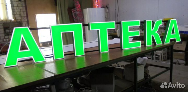 Вывеска буквы