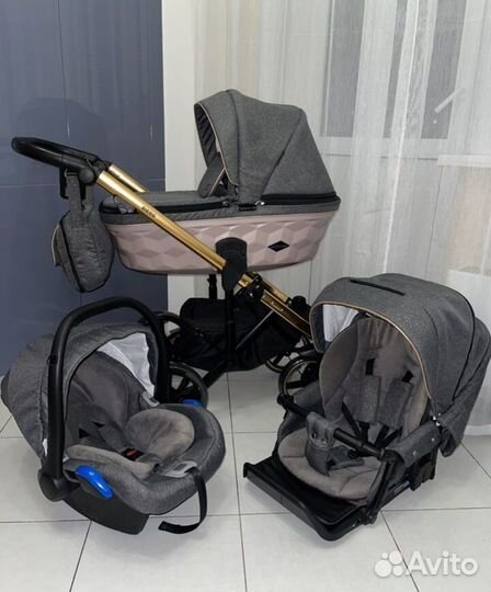 Коляска Adamex 3 в 1 Новая