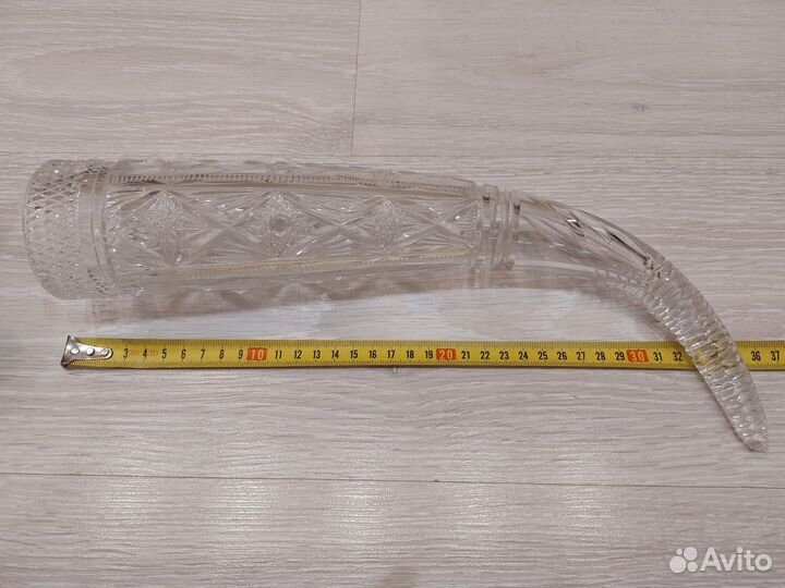 Хрустальный рог. 2 шт