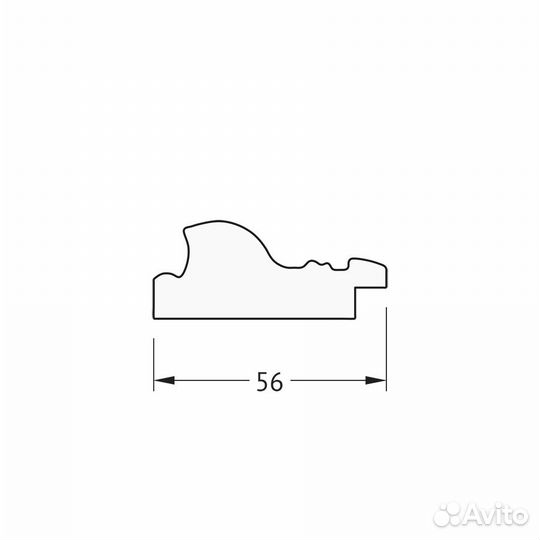 Зеркало Evoform Octagon BY 7028 70x90 виньетка со