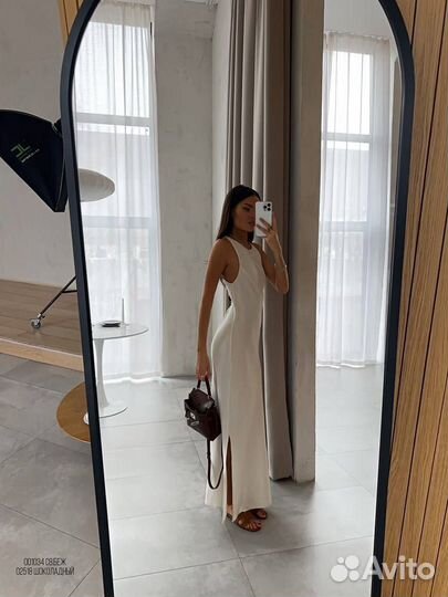 Платье длинные лён