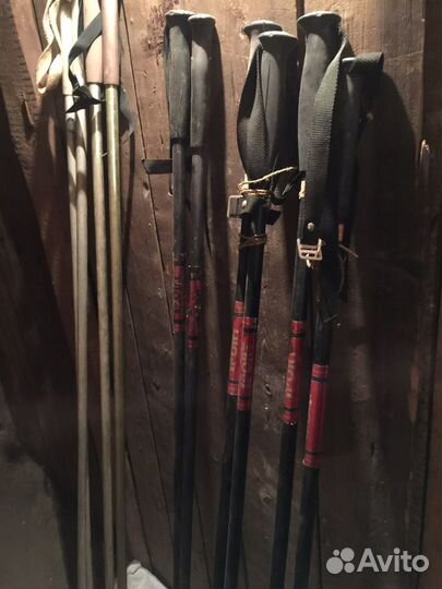 Лыжи,палки,крепления