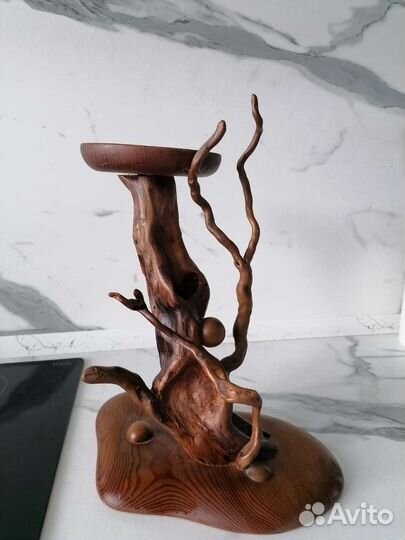 Подсвечник из дерева