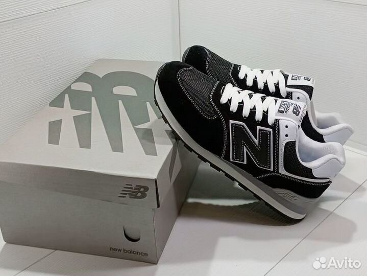 Мужские кроссовки new balance 574 черные