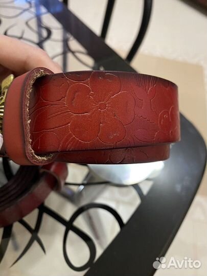 Ремень женский кожаный