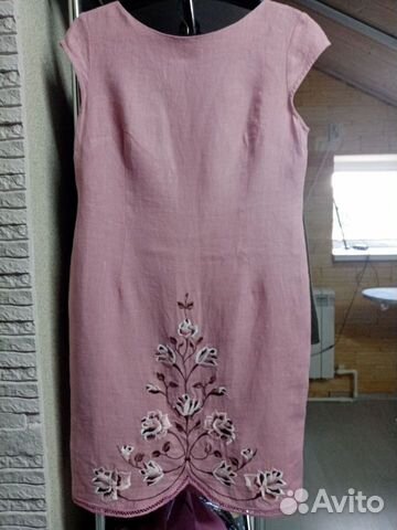 Платье женское лен 46-48