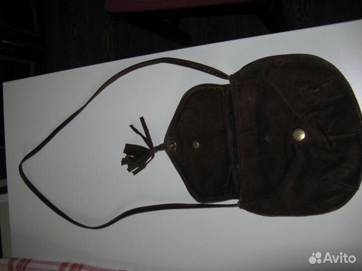 Оригинальный клатч из замши