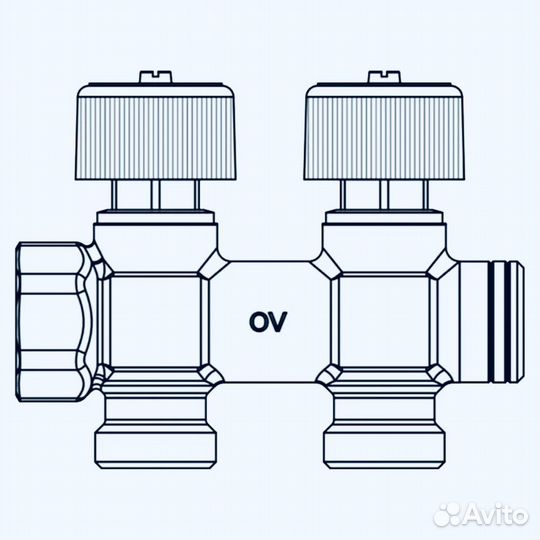 Коллектор Oventrop 2/3/4 выхода. Оригинал