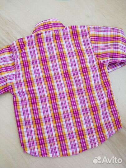 Рубашка в клетку 74 см