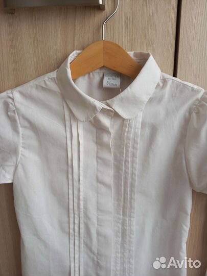 Белые школьные блузки 128