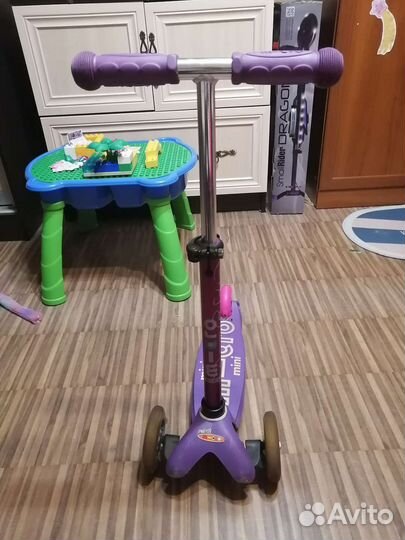 Самокат детский трехколесный бу