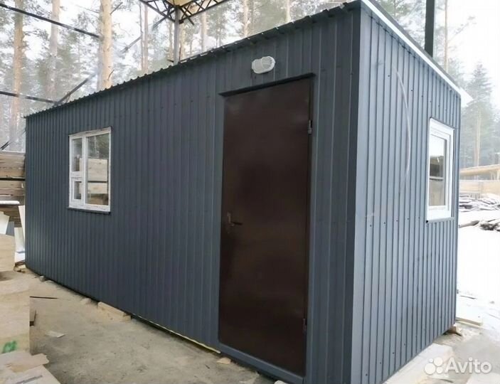 Офисная бытовка с 2 комнатами и входным тамбуром