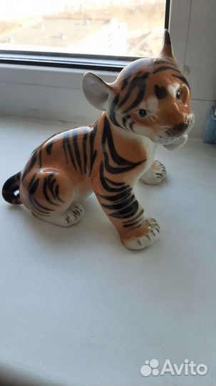 Статуэтка Тигрёнок фарфор СССР