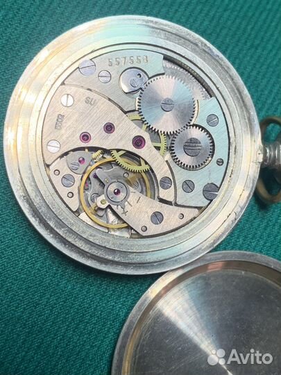 Часы карманные Молния Локомотив. СССР