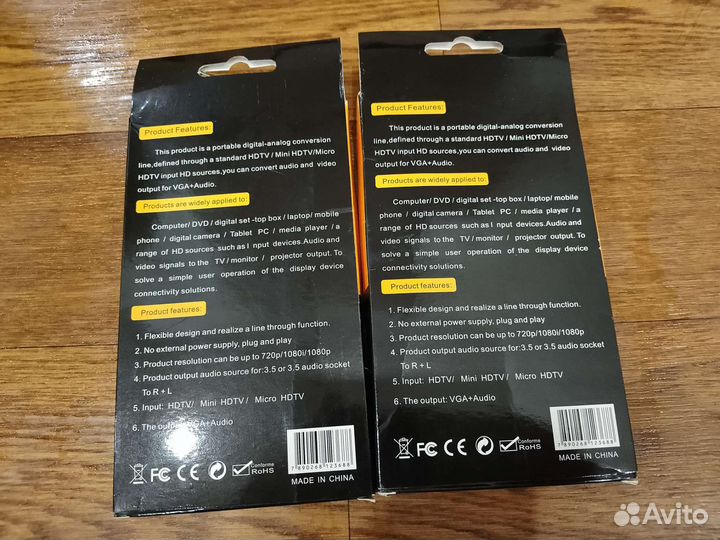 Конвертер-переходник из hdmi в VGA + aux