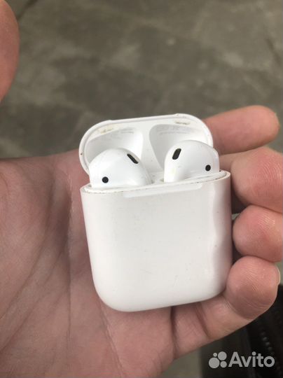 Наушники Airpods 2 + доп кейс