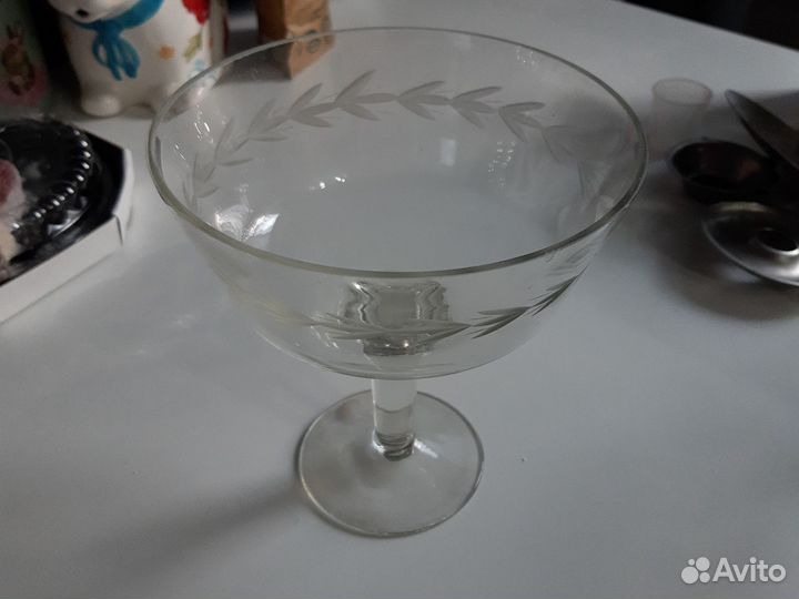 Ваза для фруктов на ножке СССР конфетница