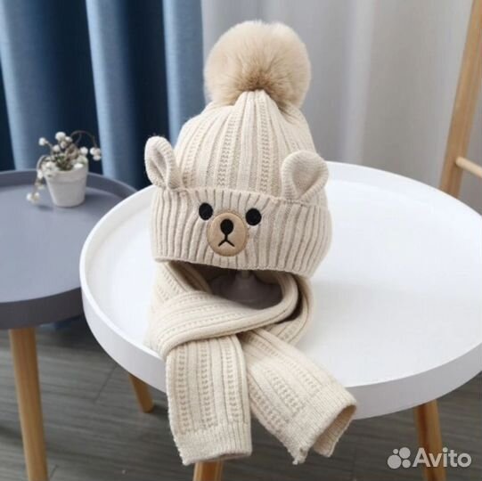 Зимние шапочки +шарф в наличии