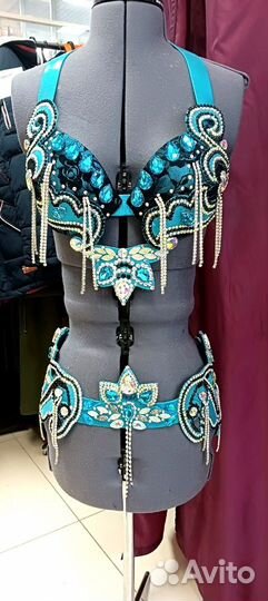 Костюм для восточного танца (лиф и пояс)