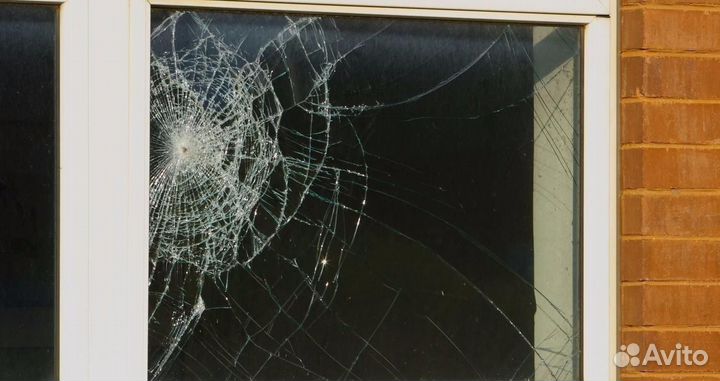 Замена разбитого стеклопакета