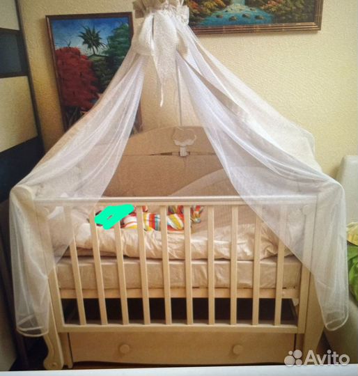 Детская кровать можга Валерия «Мишка на облаке»