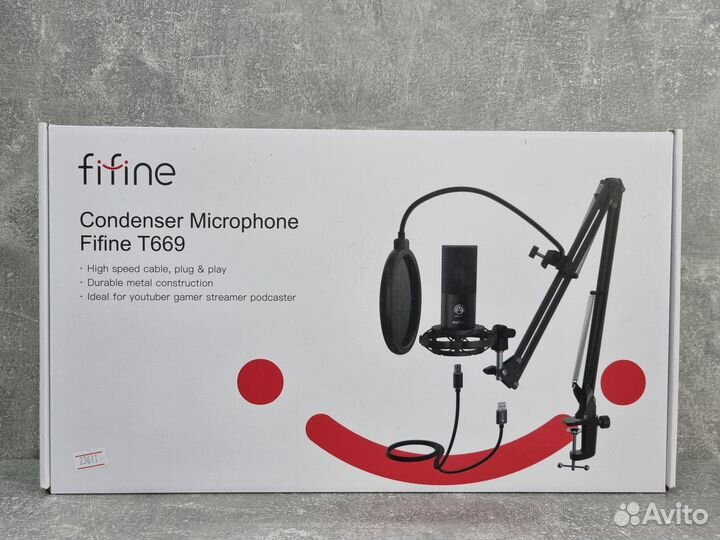 Микрофонный комплект Fifine T669 черный